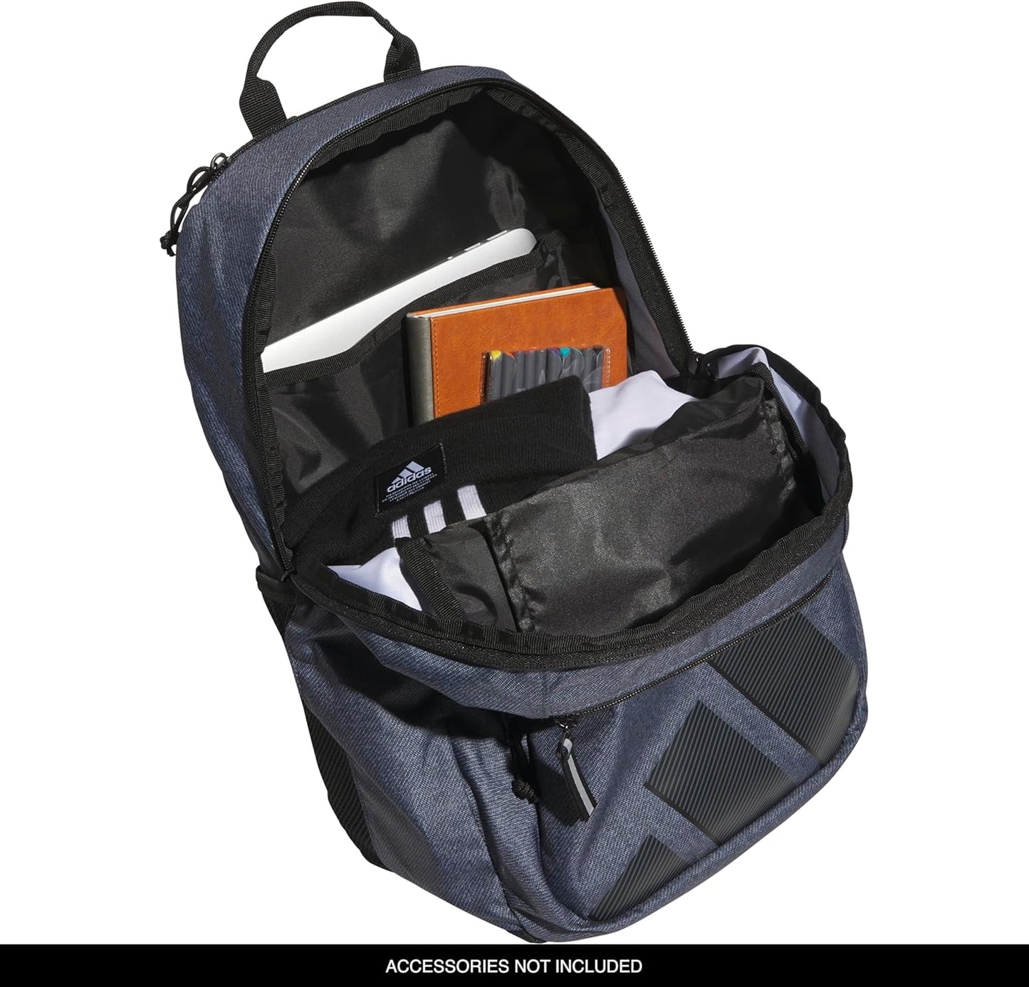 adidas Midway Small Backpack for Women and Men, Durable Laptop Bag, Twill Onix Grey/Black, One Size