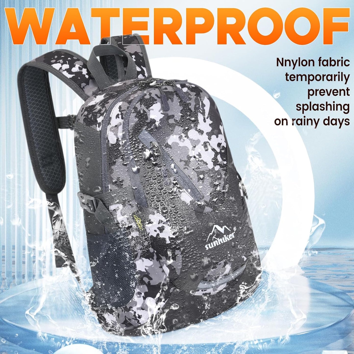 sunhiker Small Hiking Backpack Women Men 20L Lightweight Travel Backpack Daypack Casual Backpack For Cycling Outdoor Camping