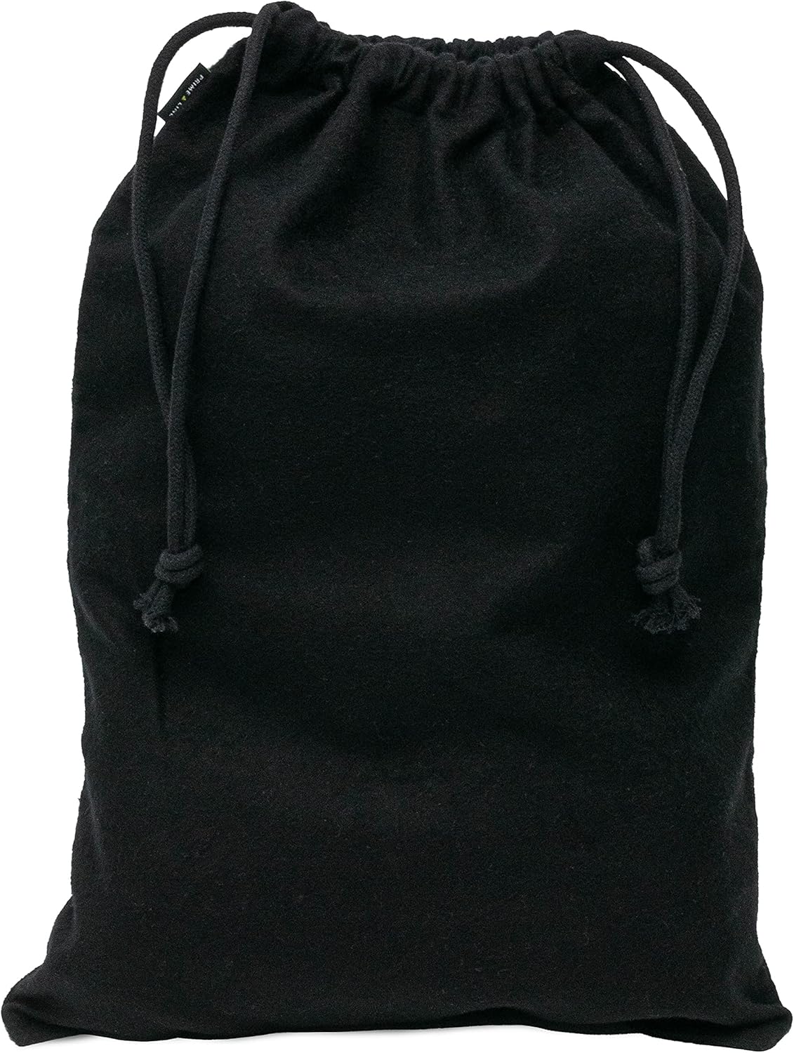 ZENPAC Shoe Bags for Storage, Black Duster Flannel Drawstring Pouch, Washable Breathable Cotton