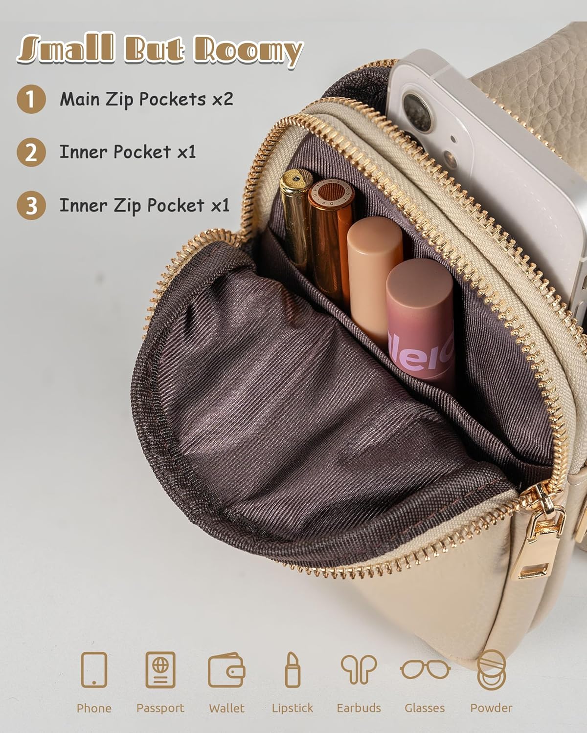 Gifts for College Girl, Initial Lightweight Crossbody Phone Purse for Teen Girls, Mini Shoulder Bag, Birthday Gifts for Women Girls Daughter Granddaughter, Cute Trendy Preppy Stuff for Friend