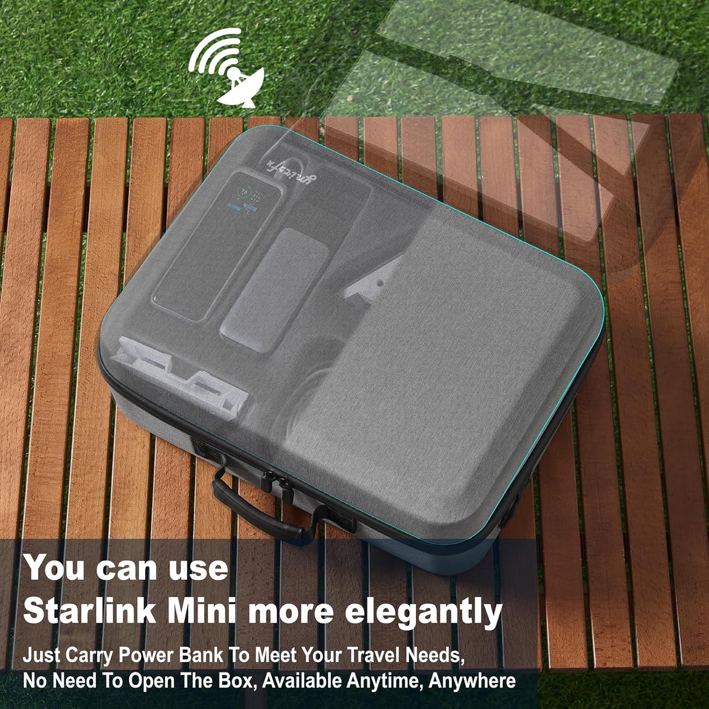 Starlink Mini Case Protective Cover - Travel Accessories Compatible with Anker 737 & A1340 Power Banks, Portable Outdoor Direct Use No Open Box