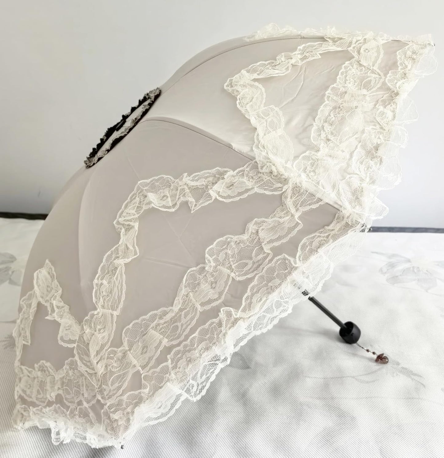 Vintage Lace Parasol Gothic Lolita Umbrella UV Sun Protection Witch Cosplay Photoshoot Props Party Decoration