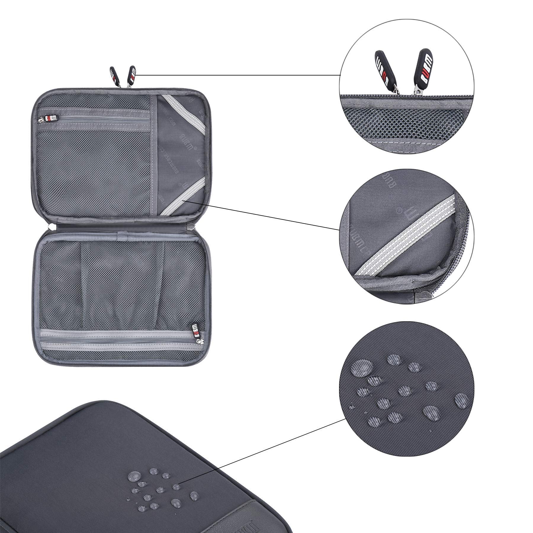 Electronic Cable Organizer Bag - Portable Travel Double Layers Electronic Digital Accessories