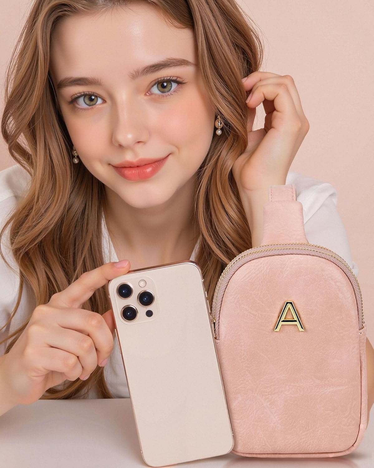 Birthday Gifts for Daughter Granddaughter, Personalized Crossbody Bags with Initial Letters, Teen
