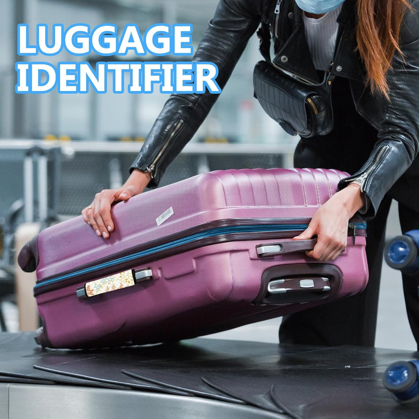 Luggage Handle Wraps 3Pcs – Neoprene Bag Handle Wrap for Bogg, Luggage Identifiers for Suitcases Easy Identification, Stylish & Comfy Suitcase Handle Replacement Travel Accessories for Airport Y05