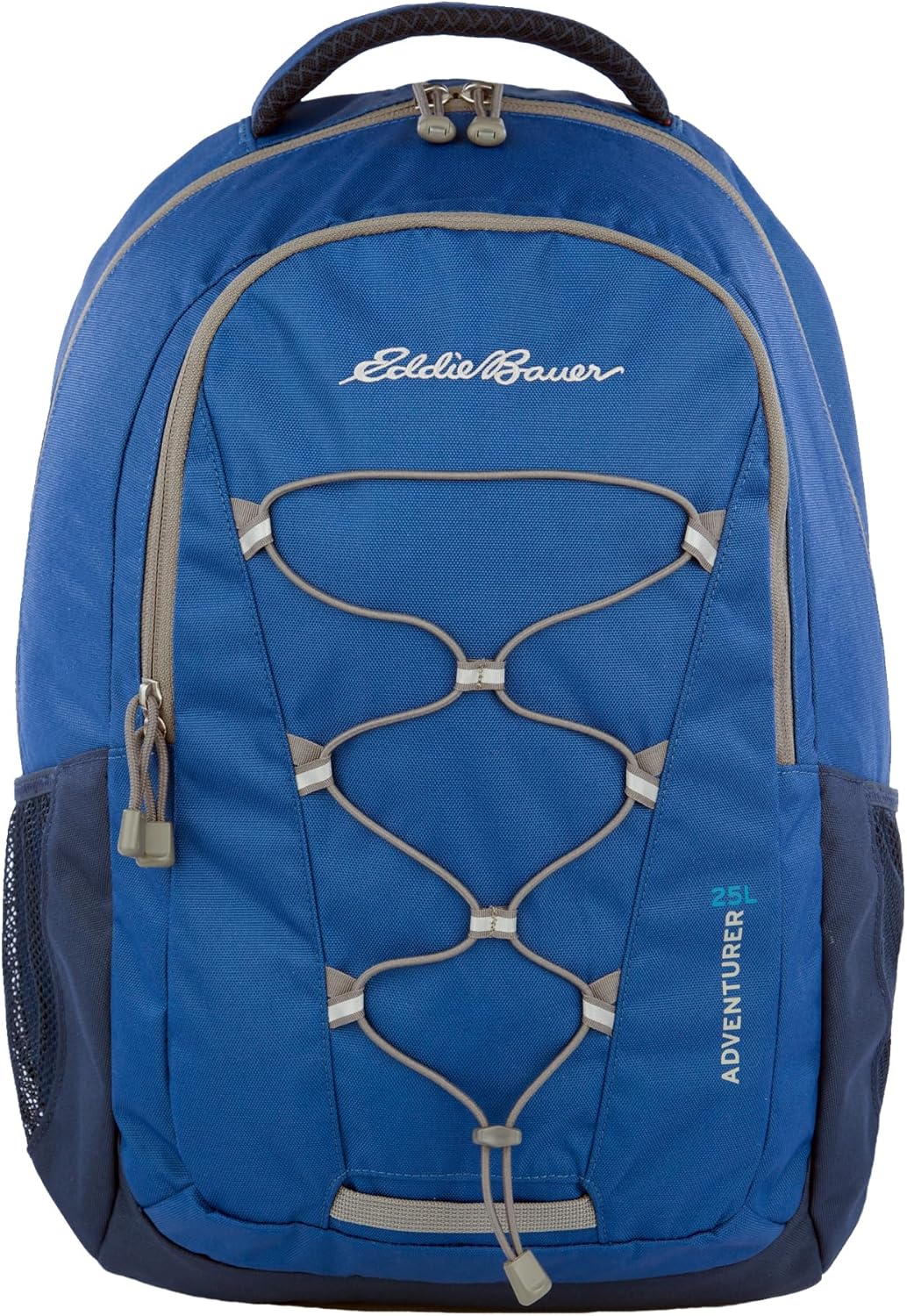 Eddie Bauer Adventurer Backpack with Organization Compartments and Hydration/Laptop Compatible Sleeve, Adventurer - True Blue, 25L