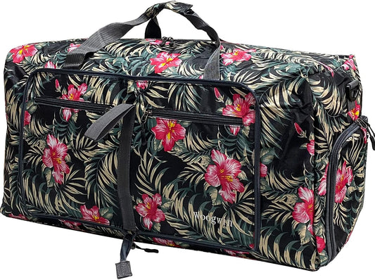 Woogwin Travel Duffel Bag Large Foldable Waterproof Overnight Bag for Beach Swim Bags Pool Sports Gym