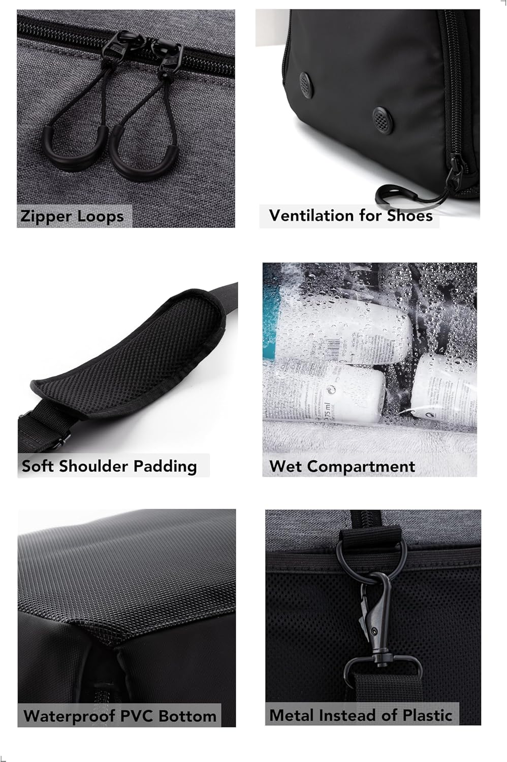 Fitgriff® Gym Bag V2 for Men and Women with Shoe & Wet Compartment - Duffle Bag for Travel, Sports