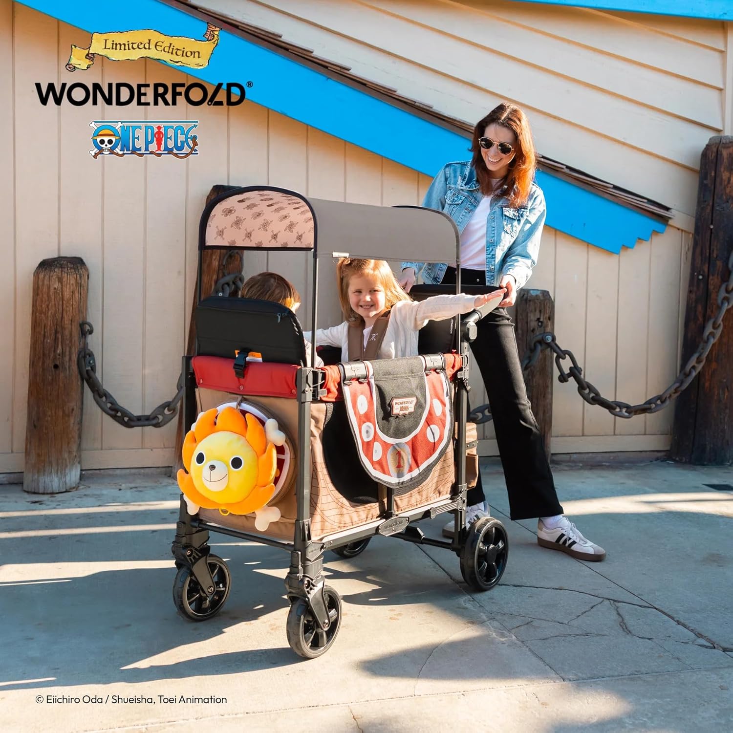WONDERFOLD Limited Edition ONE PIECE Thousand Sunny Backpack for Collapsible Wagon Stroller
