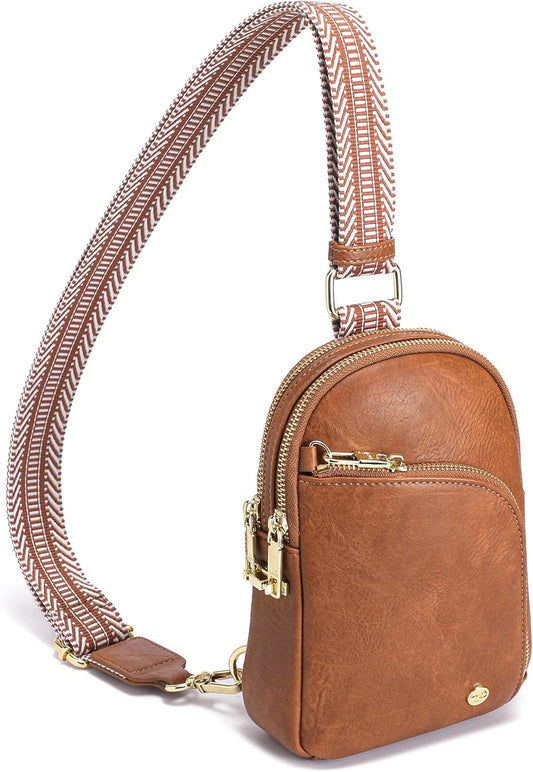 INICAT RFID Blocking Sling Bag Anti Theft Crossbody Bags for Women Travel Fanny Pack Cross Body for Woman Chest Bag