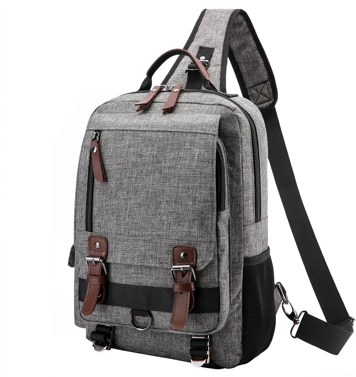 mygreen Canvas Cross Body Messenger Bag Shoulder Sling Backpack Travel Rucksack