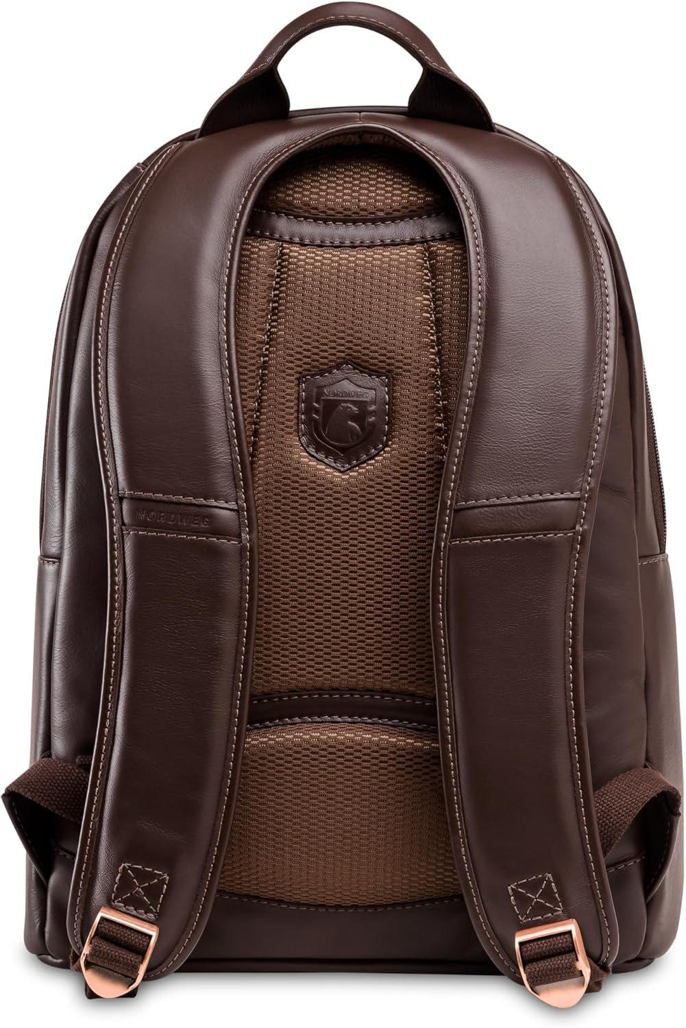 Nordweg Leather Laptop Backpack NW074B – Lightweight Daypack for Work, Travel & College – Fits