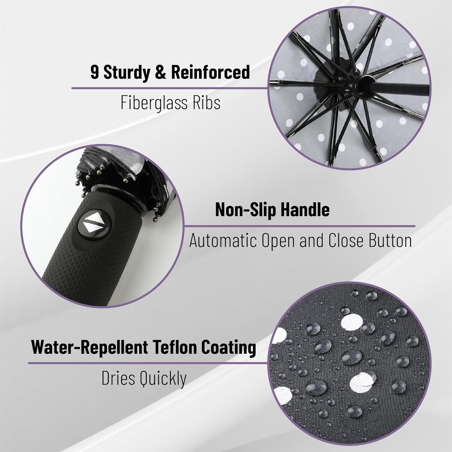 Mr. Pen- Windproof Travel Umbrella, Automatic Umbrellas for Rain, Compact