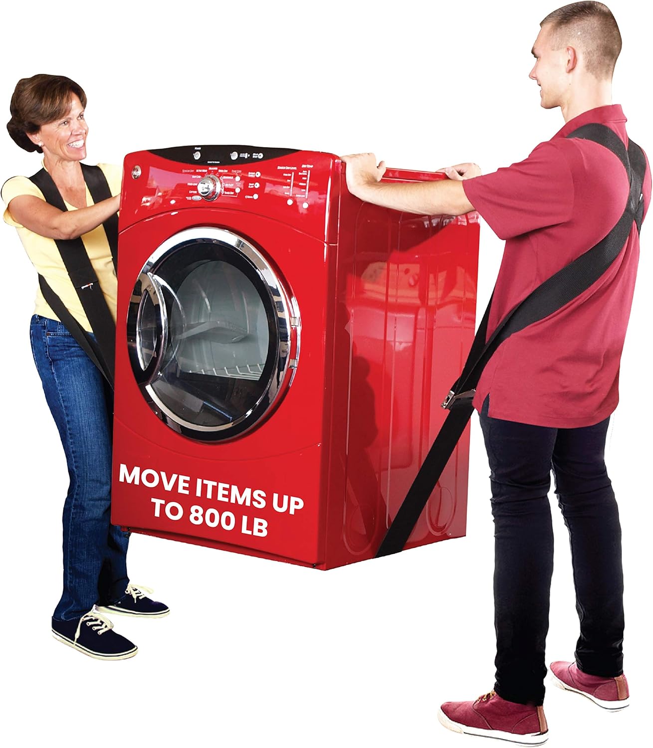 Shoulder Dolly Lifting and Moving Straps Move Heavy Object Easily (Replacement or Accessory Straps) Comes in 8-Foot, 12-Foot & 16-Foot, Set of 3