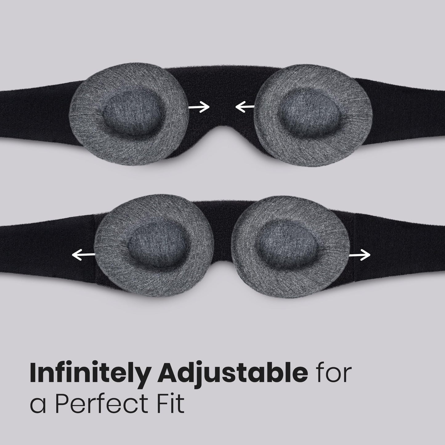Manta Original Sleep Mask - Maximum Blackout Sleep Mask for Deep Sleep, Adjustable with Detachable