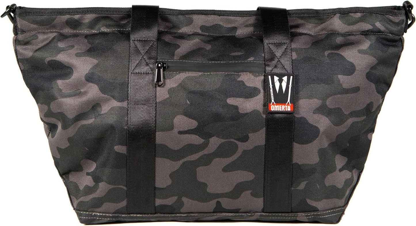 DIME BAGS Odor Sealing Lockable Tote Bag, Carbon-Lined Scent Blocking Duffle with Key Lock, Water-Resistant & Padded Interior