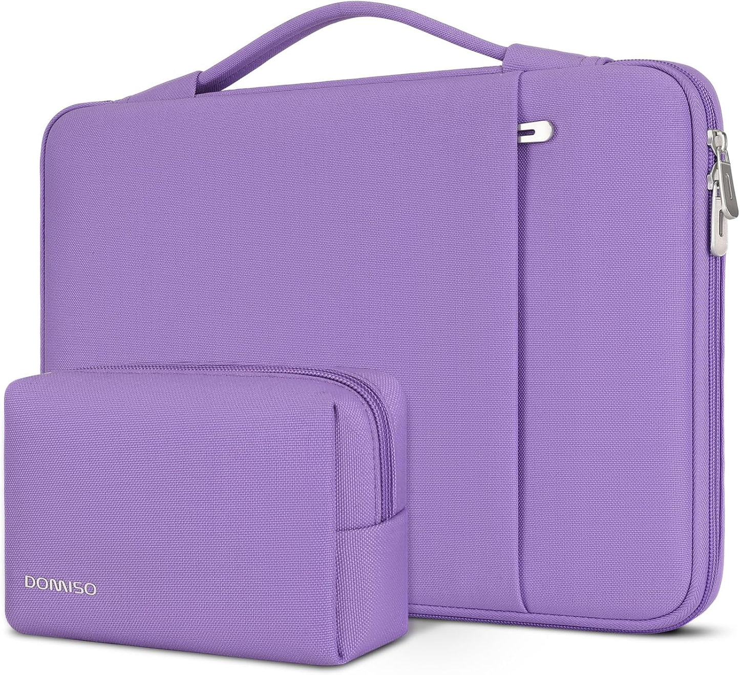 DOMISO 17.3 inch Laptop Sleeve Case Water Resistant Shockproof Protective Computer Bag for 17.3" Notebook/HP Pavilion Envy 17/IdeaPadm/MSI/LG Gra with Accesory Bag,Purple