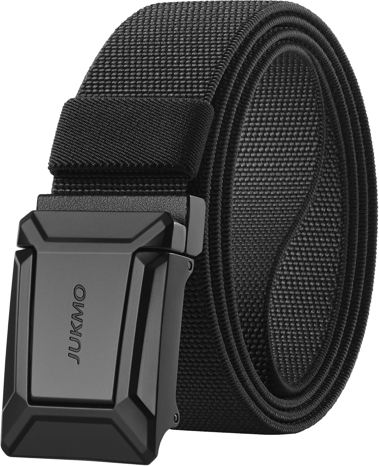 JUKMO Stretch Tactical Belt for Men, Military Work Rigger Hiking 1.5" Elastic Nylon Web Ratchet
