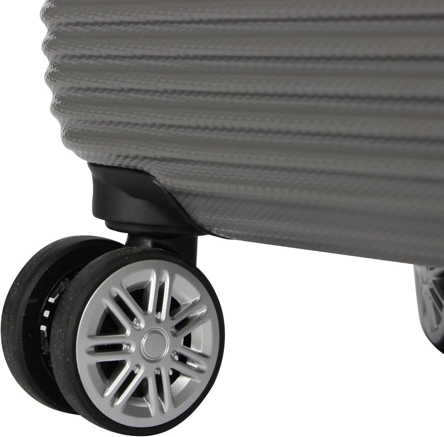 Nicole Miller New York Bernice Collection Hardside 24" Luggage Spinner (24in, Bernice Charcoal)