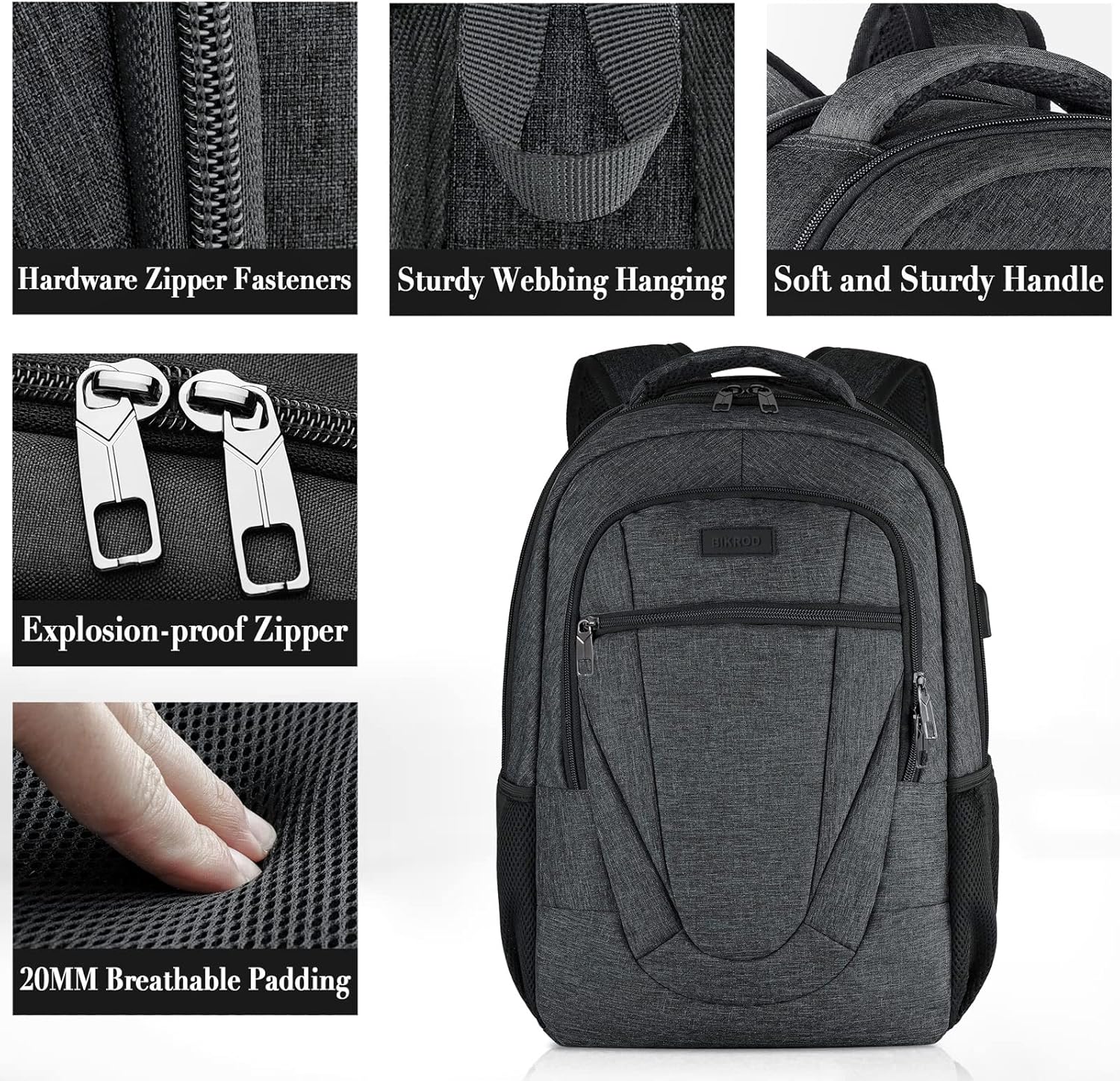 Travel Laptop Backpack for Men and Women, Backpacks for School Teen Boys, Business Anti Theft Slim