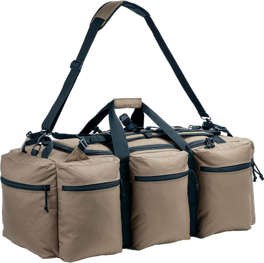 100L Large Military Duffle Bag Deployment Duffel Bag Sports Equipment Travel Luggage Bag with Detachable Backpack Straps…