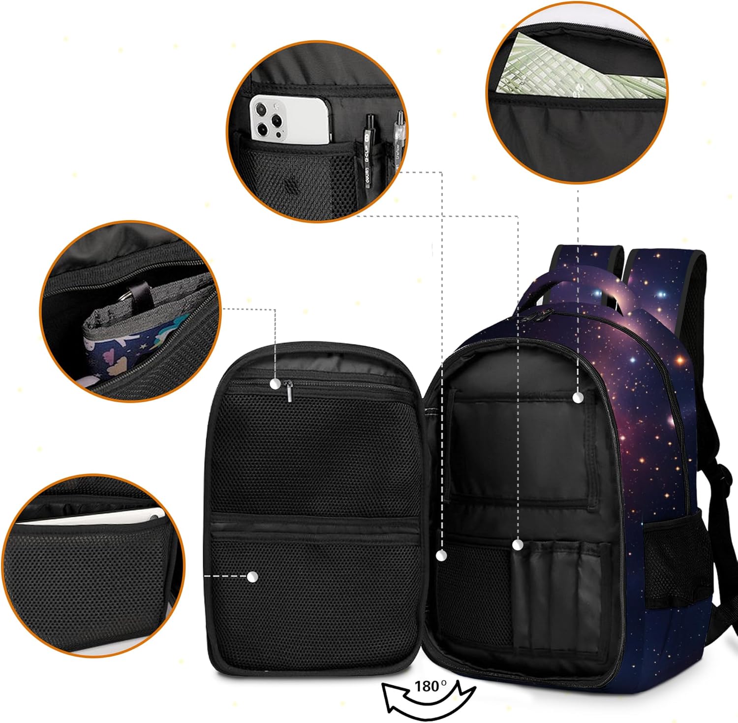 Game Backpack Set for Boys, Gaming Backpack 3 Pack, Boys Lunch Box, and Pencil Bag for Kids, 17"