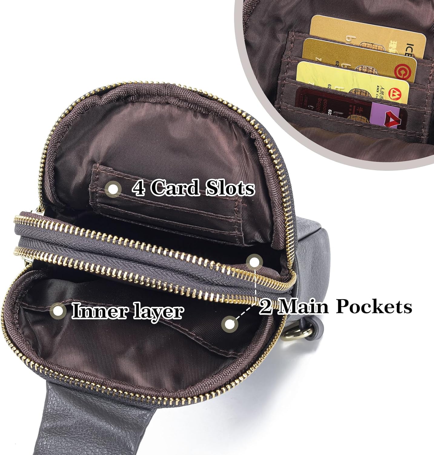 INICAT Travel Small Sling Bag Faux Leather Crossbody Bags Women Cross Body Bag Purses for Woman