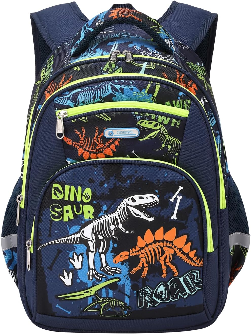 Cusangel Backpack for Boys Girls School Bookbags,Kindergarten Elementary Middle School Lightweight Waterproof Multifunctional Large Capacity for Backpack (17inch Luminous dinosaur)