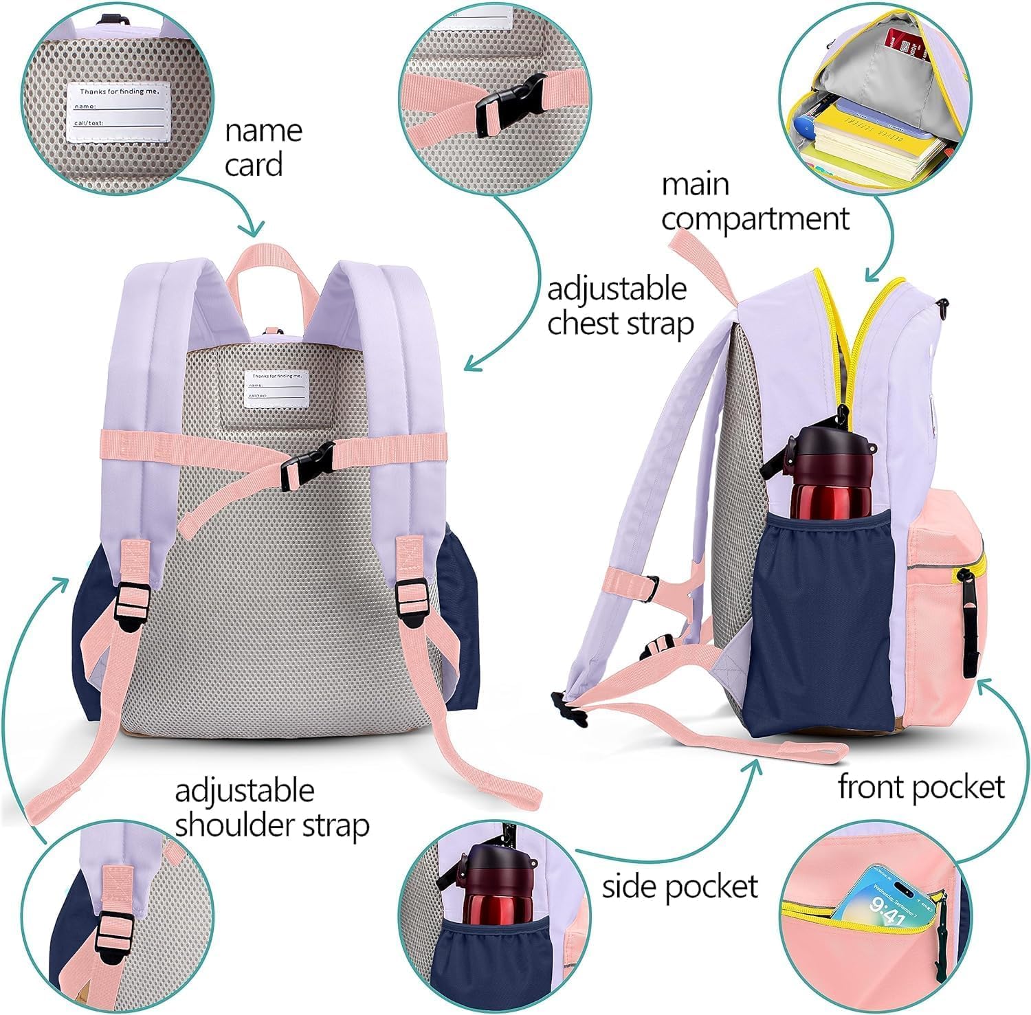 Kids Backpacks For Girls Boys, Backpack Kindergarten Elementary School, Bookbag Backpack For Kids