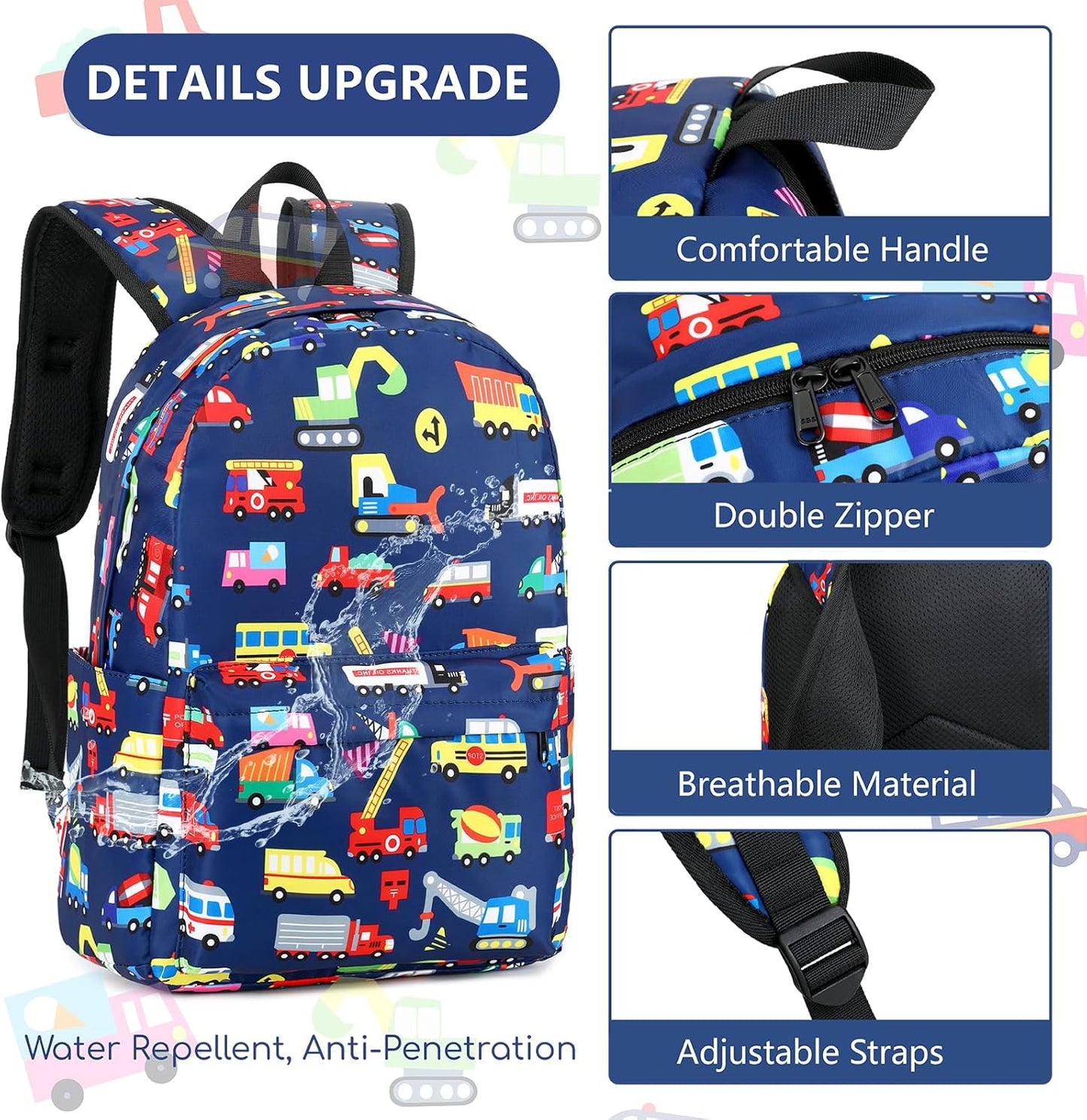 CAMTOP Preschool Backpack for Kids Boys Girls Toddler Backpack Kindergarten School Bookbags for Age 3-8
