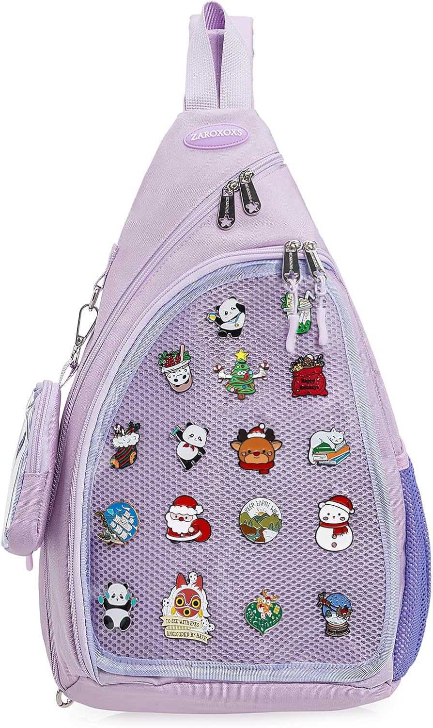 Mens Womens Oxford Ita Bag Pin Display Chest Pack Single Shoulder Bag Sport Backpack Packs Hiking
