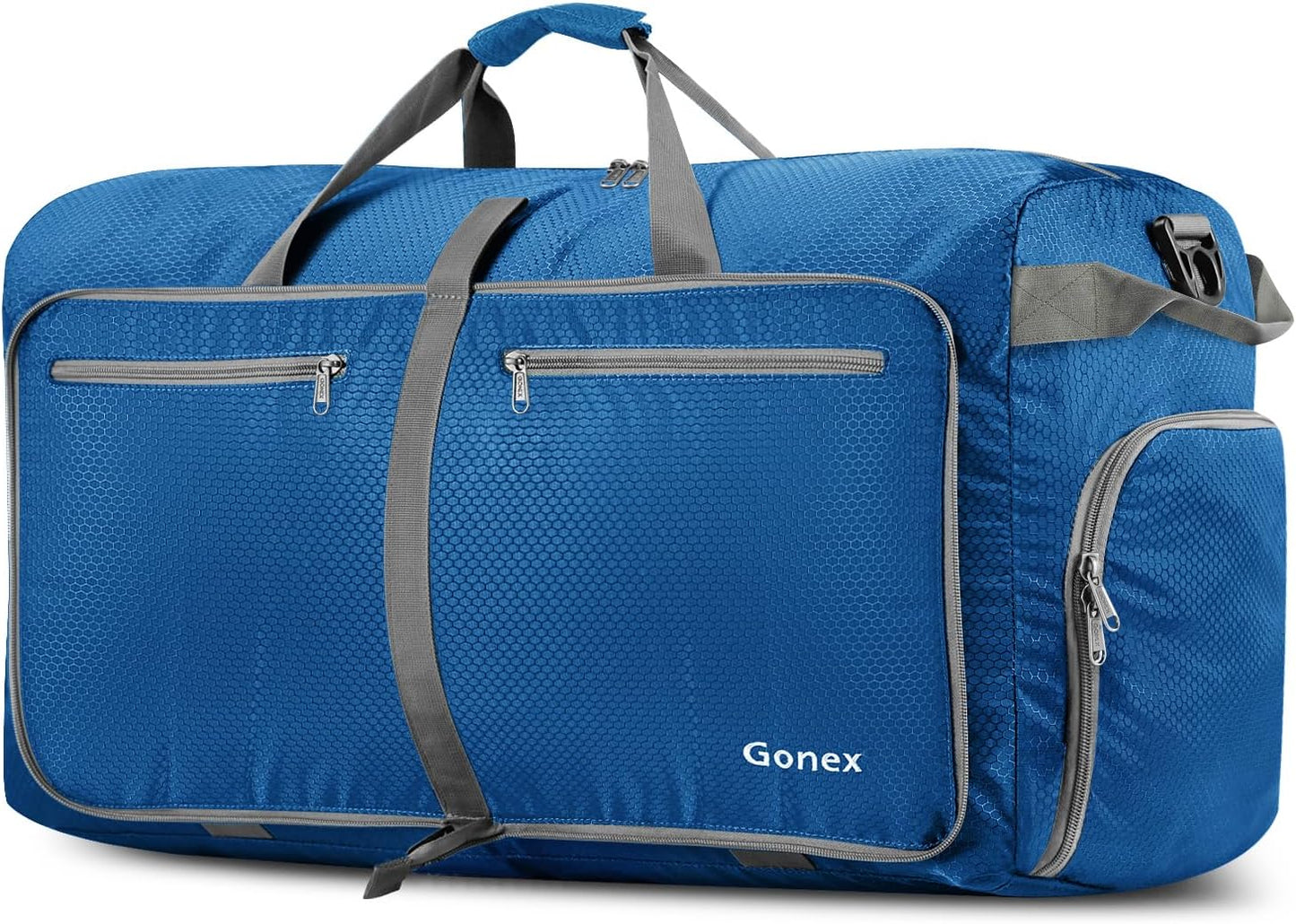 Gonex 40L 60L 80L 100L 150L Large Foldable Travel Duffle Bag with Shoes Compartment, Packable
