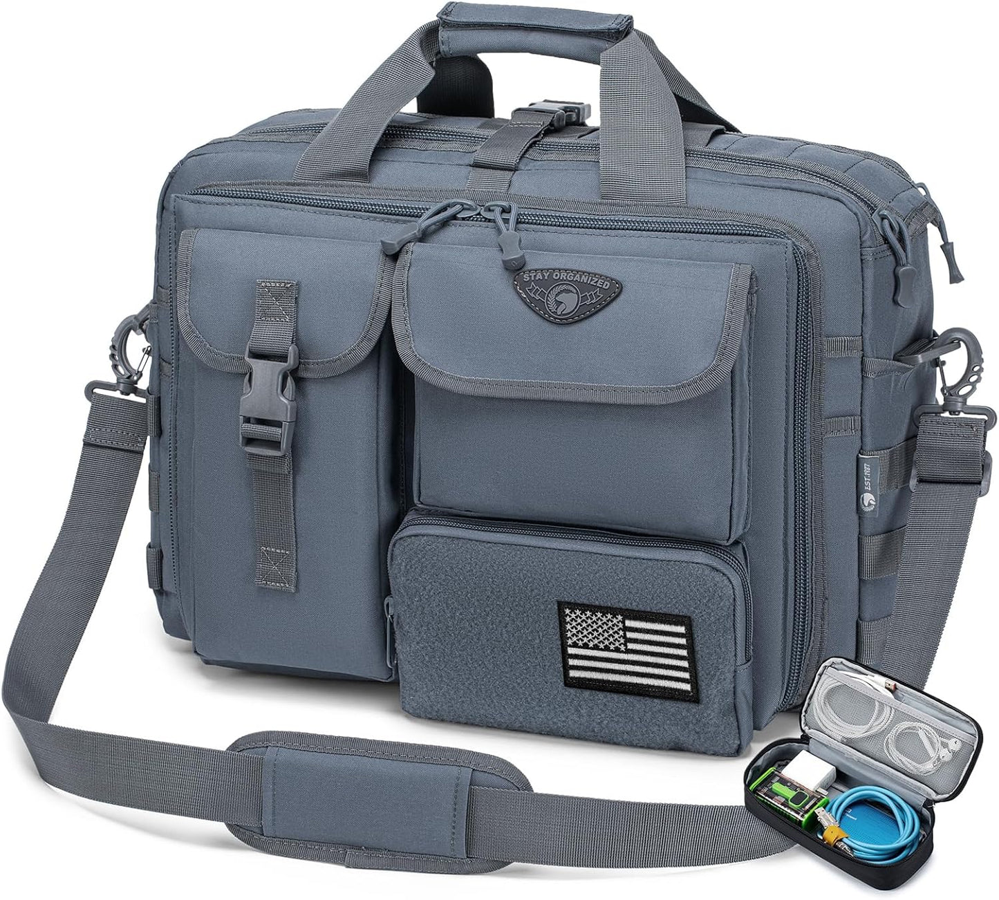 Stypos Tactical Laptop Bag for Men,14inch/15.6inch/17.3inch Messenger Bag Military Shoulder