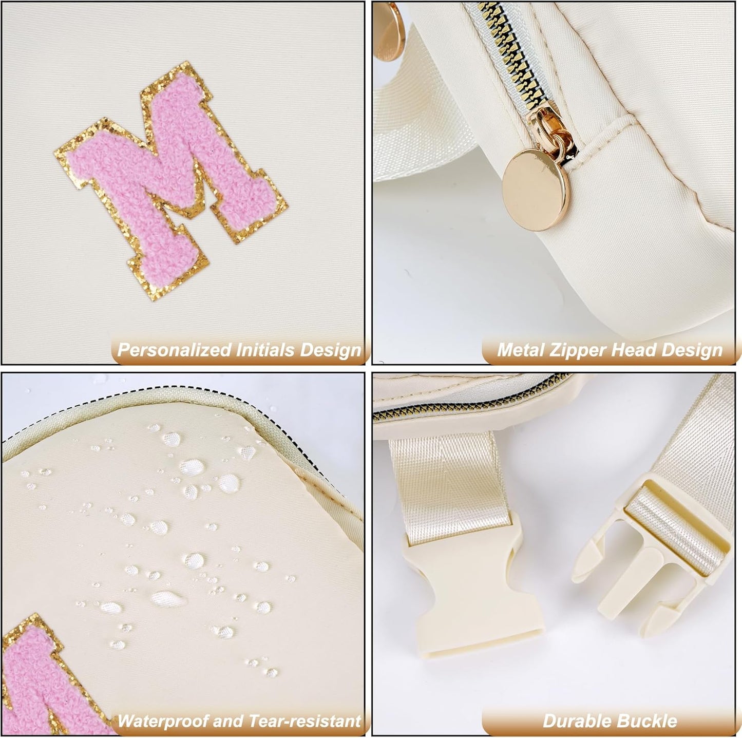 Mothers Day Gifts for Mom,Mom Gifts from Daughter,Gifts for Mom,Gifts for Wife Sister Her,Birthday Gift for Mom,Mother in Law Gift,Mama Gifts Idea,Crossbody Bags Waist Packs | Cream,M