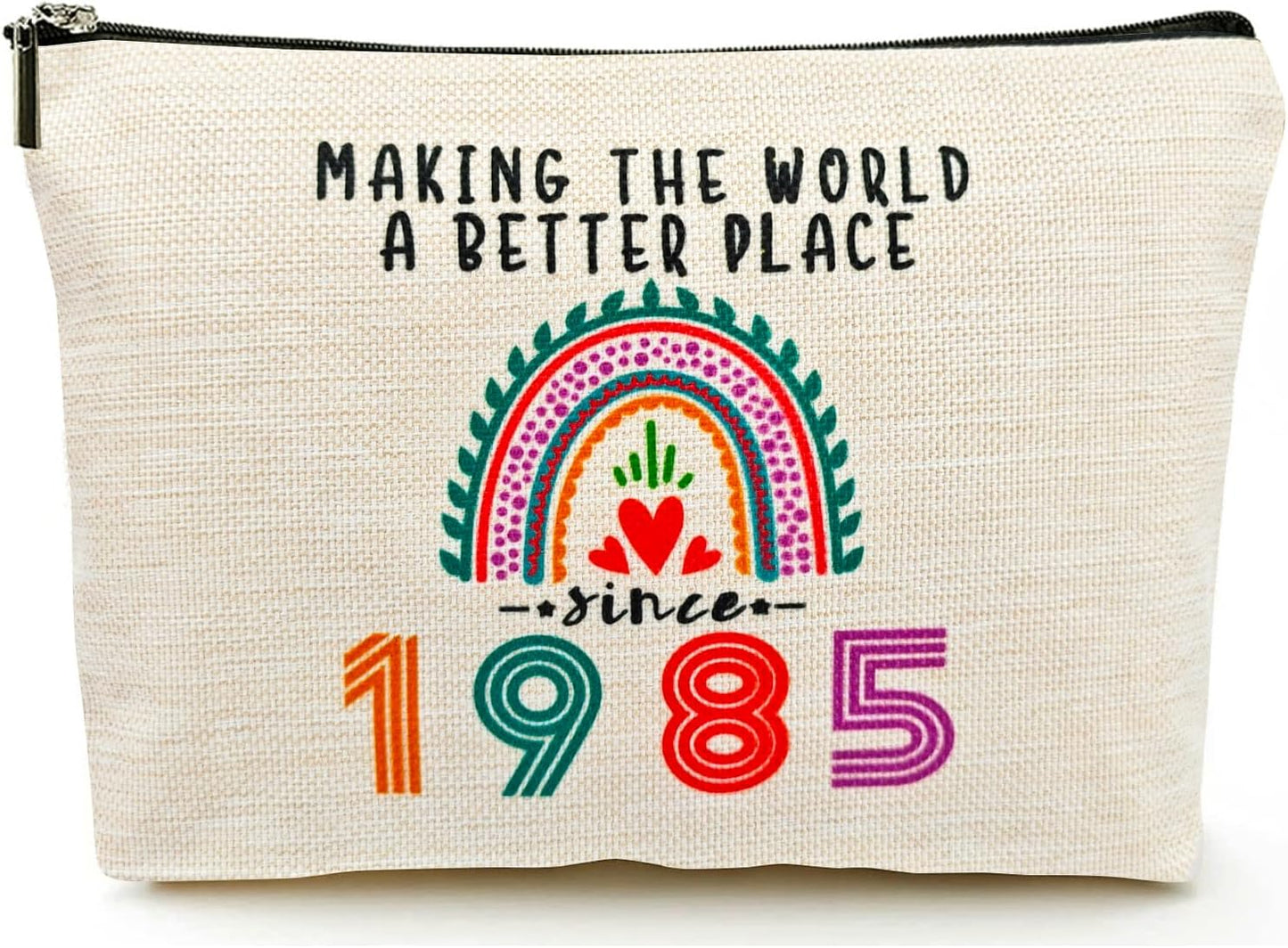 40th Birthday Gifts Women Makeup Bag, Happy 40th Birthday Decorations Woman, Best 40 Year Old Gifts