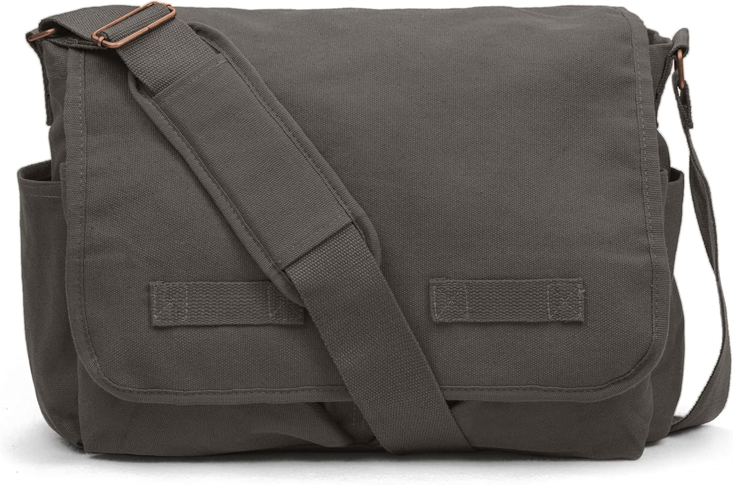 Sweetbriar Classic Vintage Messenger Bag - Original Heavyweight Cotton Canvas Shoulder Bag with