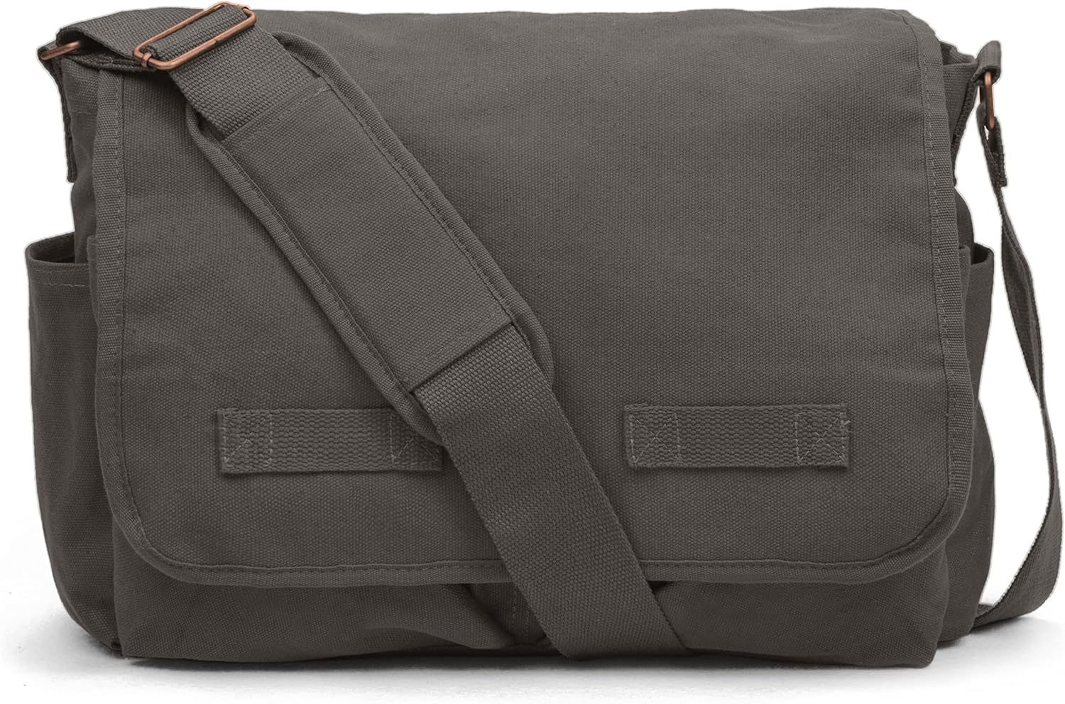 Sweetbriar Classic Vintage Messenger Bag - Original Heavyweight Cotton Canvas Shoulder Bag with