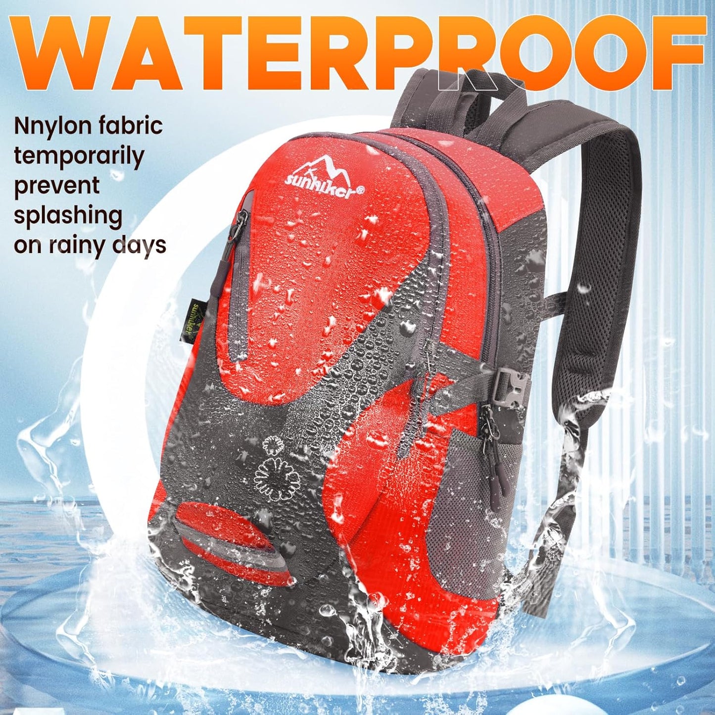 sunhiker Small Hiking Backpack Women Men 20L Lightweight Travel Backpack Daypack Casual Backpack For Cycling Outdoor Camping