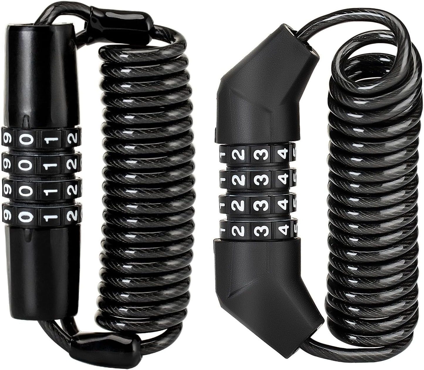 ROCKBROS Motorcycle Helmet Lock - 4 Digit Retractable Cable Lock for Bike, Stroller, Luggage