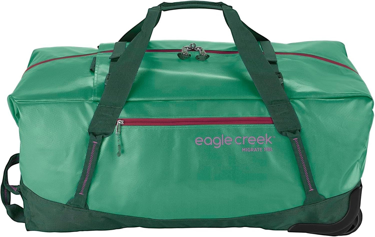 Eagle Creek Migrate 110L Wheeled Duffel Bag – Durable, Weather-Resistant Travel Duffel with Smooth Wheels - Multiple Carry Options for Easy Transport - Willow Green