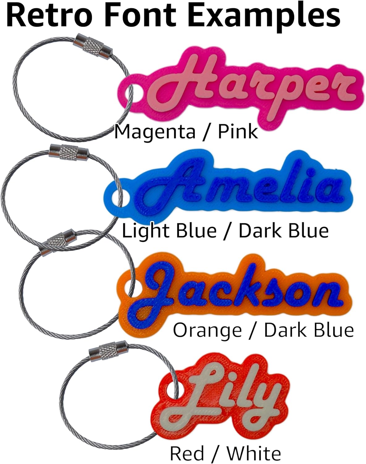 Custom Water Bottle and Bag Name Tag
