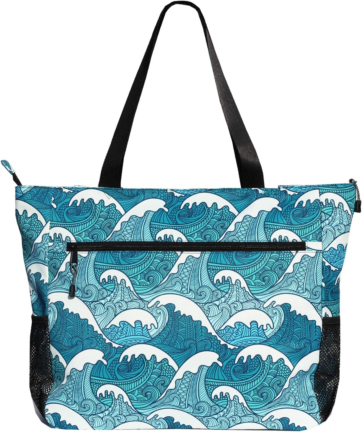 LARGE BEACH BAG Water Resistant Lightweight 20 inch Women Oversize Tote Bag for Gym Beach Travel