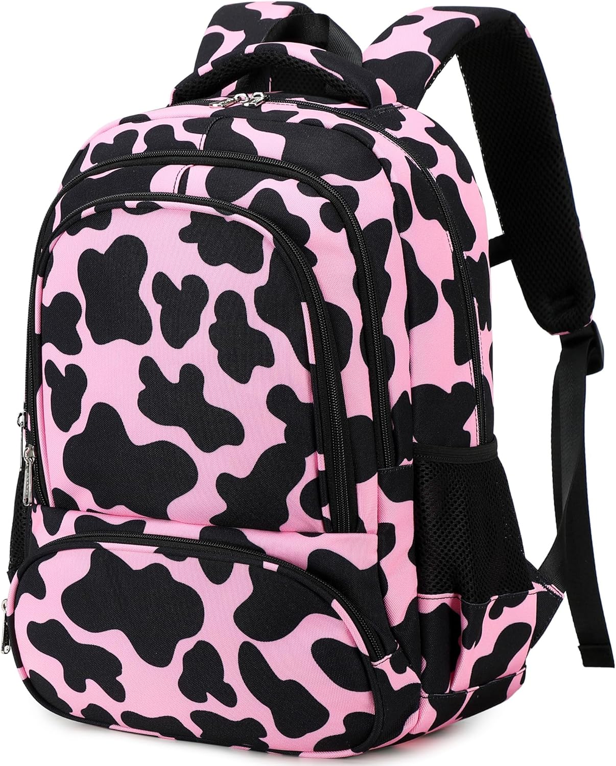 abshoo Lightweight Kids Backpack For School Girls Teens Bookbag Kindergarten Elementary School Bags (Cow Print Pink)