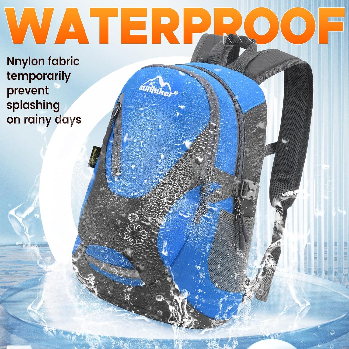 sunhiker Small Hiking Backpack Women Men 20L Lightweight Travel Backpack Daypack Casual Backpack For Cycling Outdoor Camping