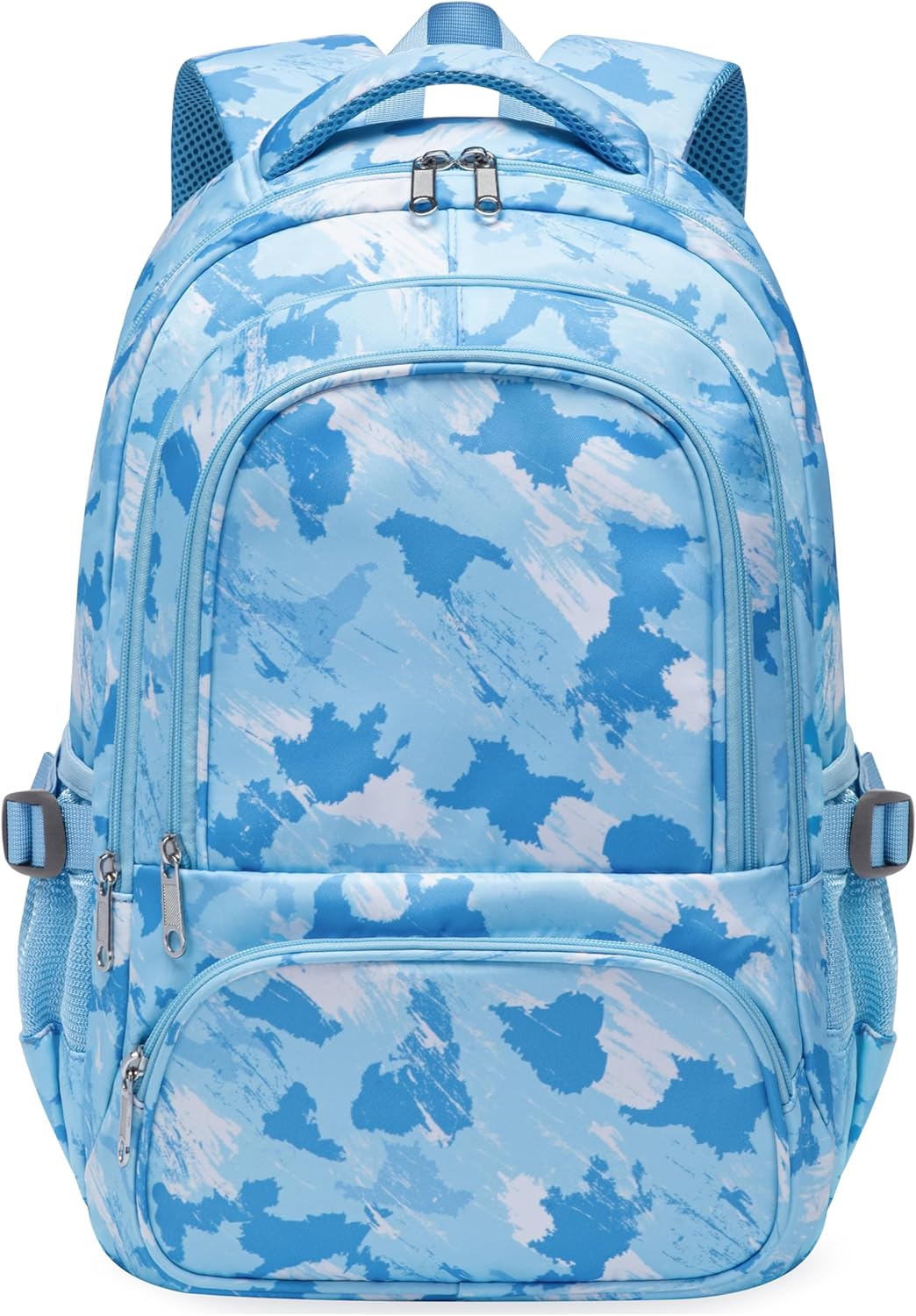 BLUEFAIRY Kids Backpacks for Boys Girls Ages 6-8 Elementary Primary Middle School Bag Back to School Book Bags Mochilas Escolares para Niños Niñas 17 Inch (Blue, Graffiti)