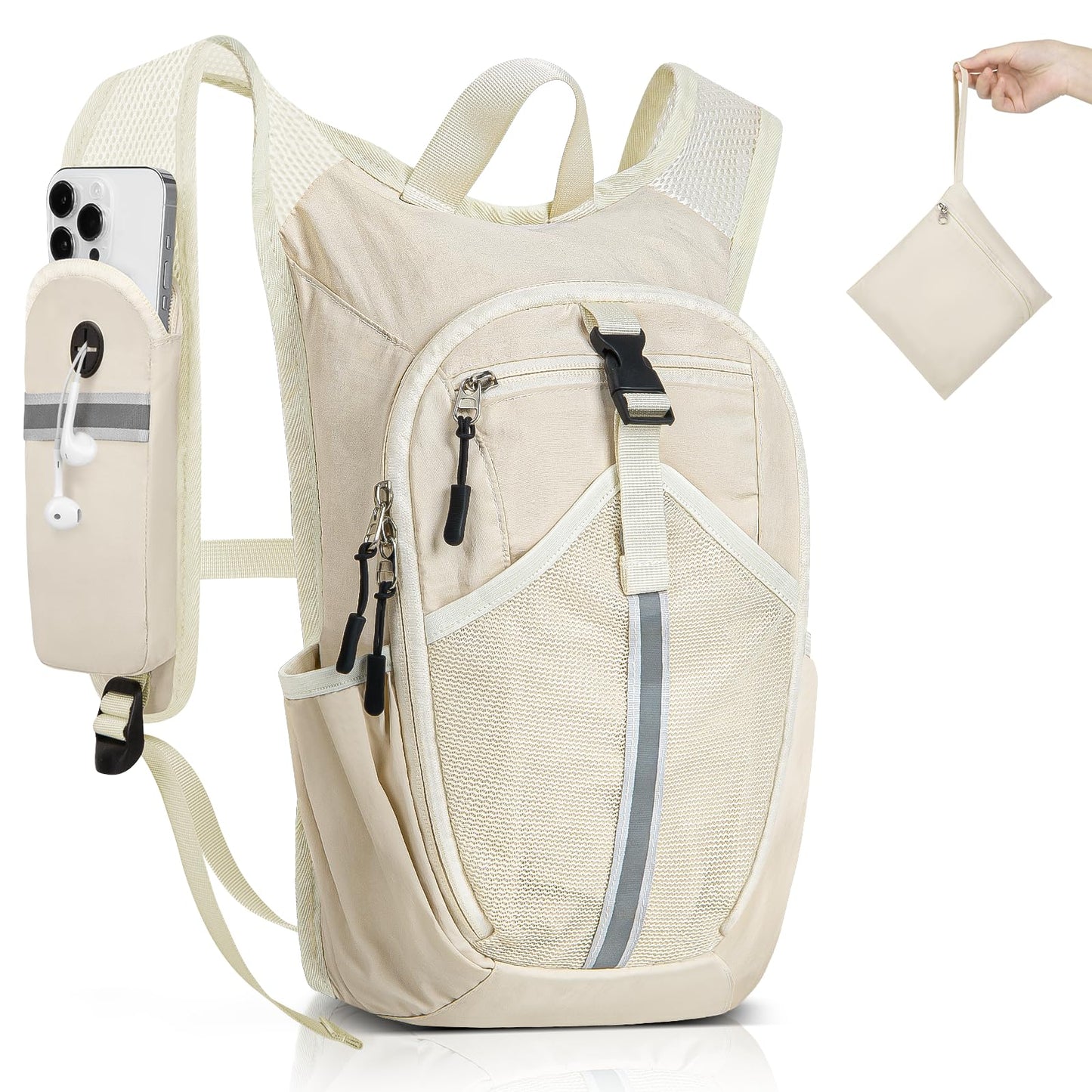 TUIKEN Small Hiking Backpack 10L- Lightweight Packable Foldable Backpack for Travel Camping Outdoor