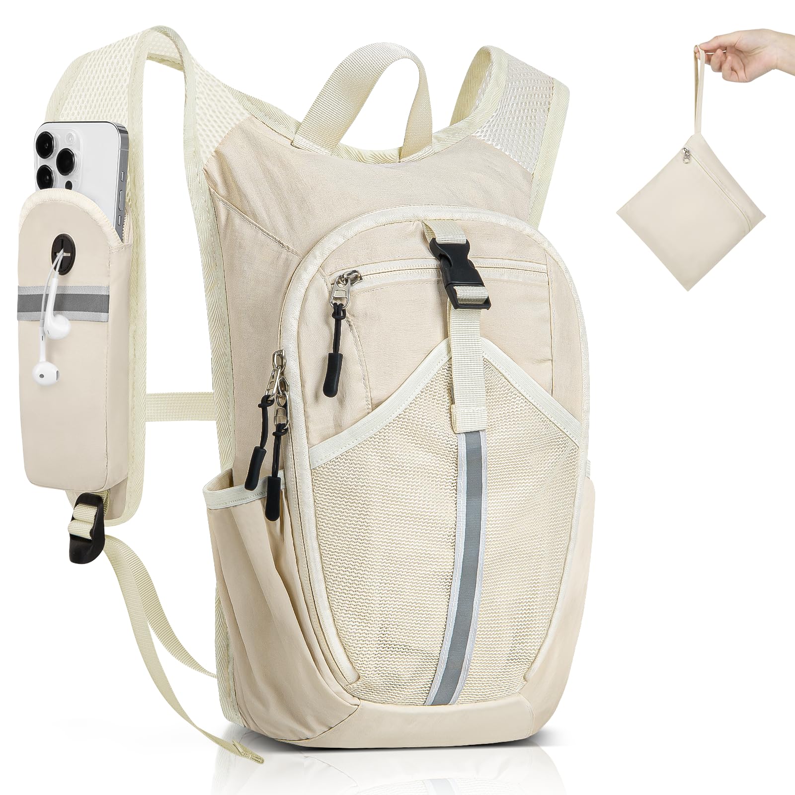 TUIKEN Small Hiking Backpack 10L- Lightweight Packable Foldable Backpack for Travel Camping Outdoor