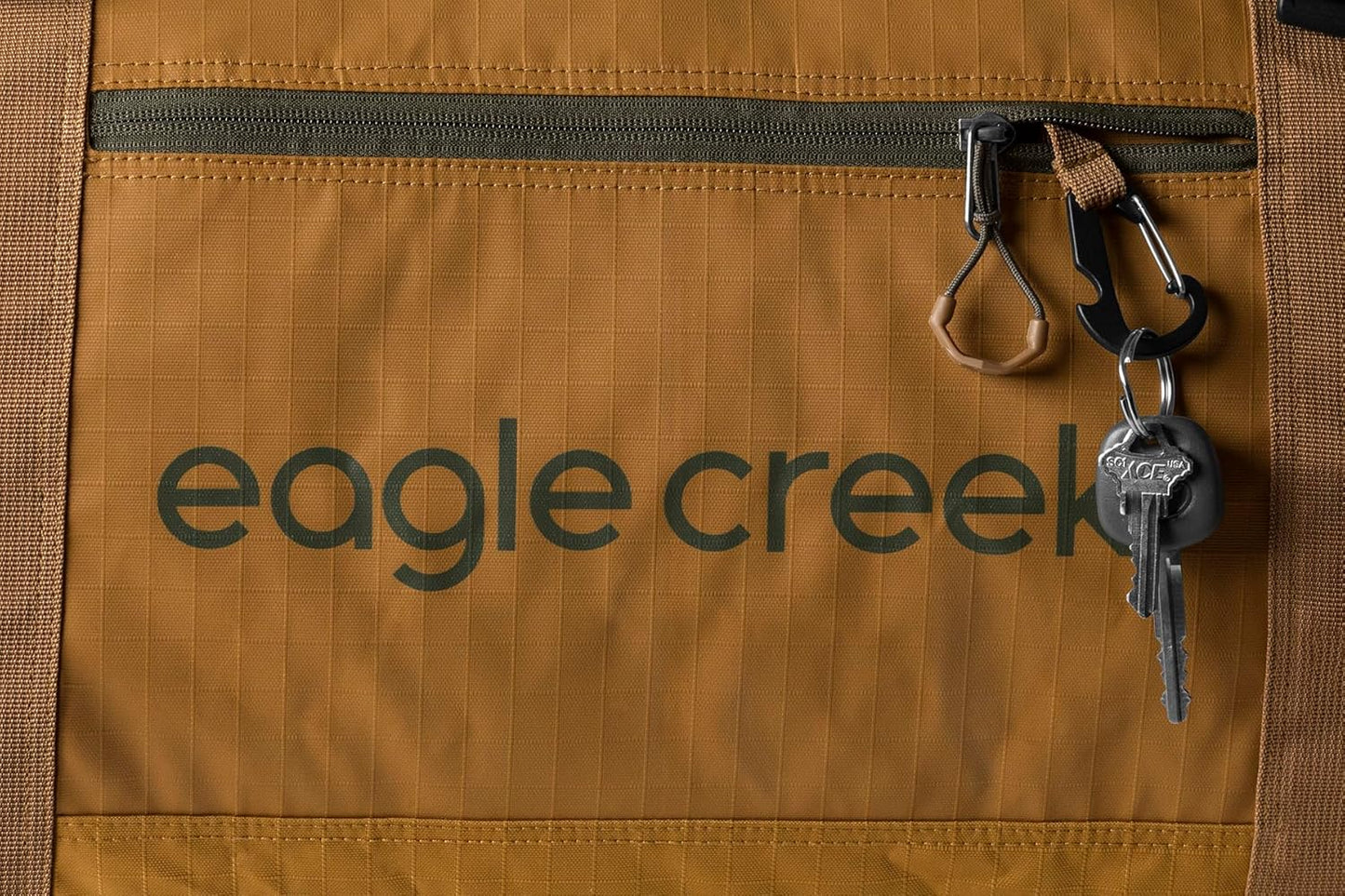 Eagle Creek No Matter What Rolling Duffel - Durable Rolling Bag for Travel - Adjustable Shoulder Strap - Heavy Duty Wheels - Lockable Zippers - Multiple Carry Options - 110L - Safari Brown