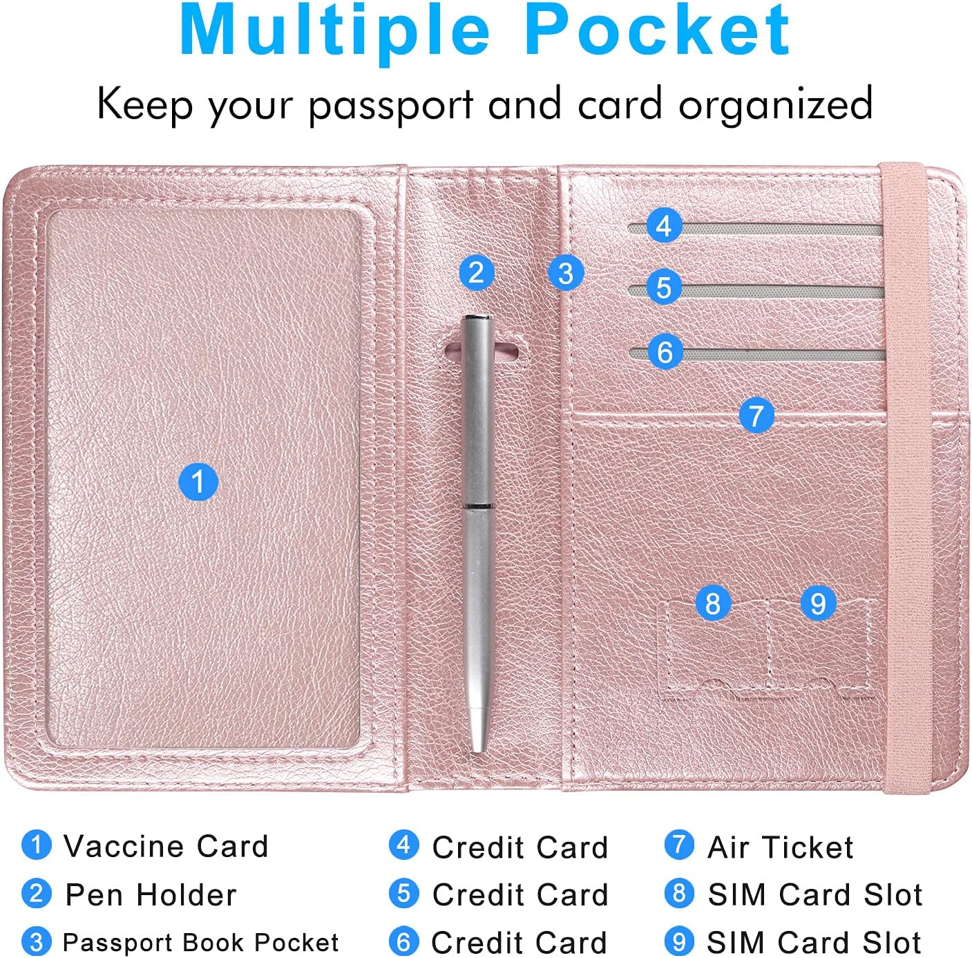 ACdream Women's Compact, Aa-Rose Gold