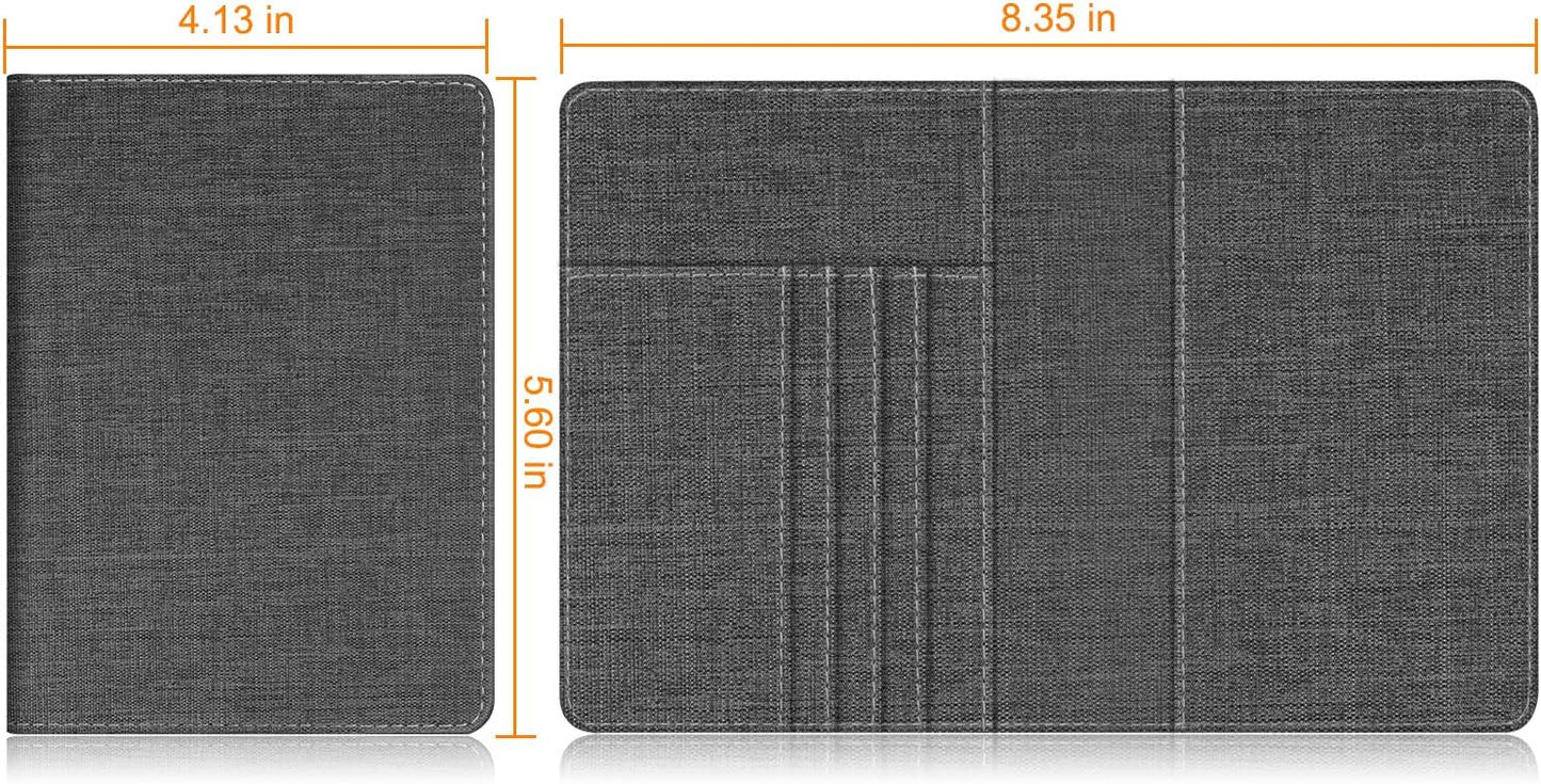 FINTIE Passport Holder, Slim Travel Wallet RFID Blocking Card Case Cover Passport Cover Protector Essentials with Credit Card Slots for Women/Men